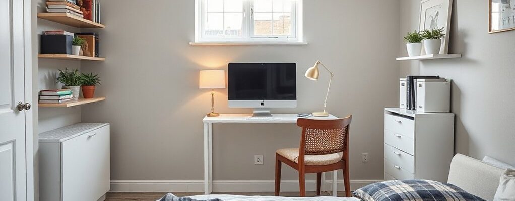 stylish uk bedroom office