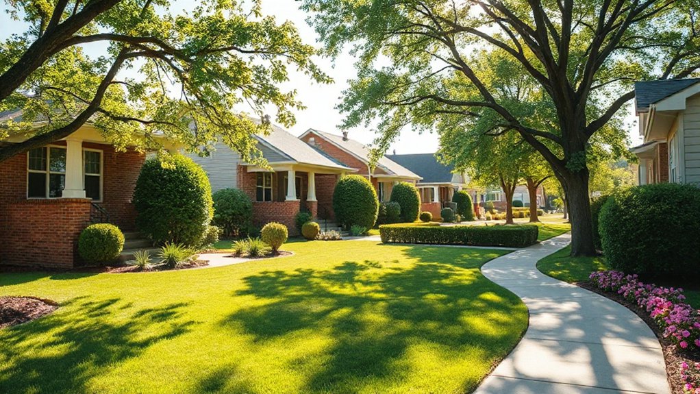 suburban space greenery value