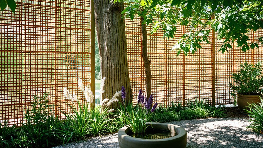 sun aware garden screening design