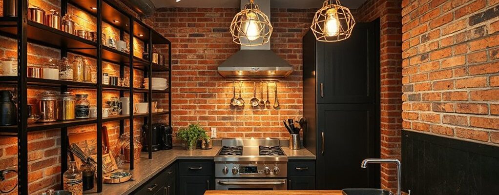 urban industrial kitchen design