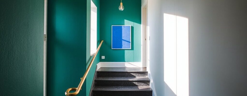 vibrant hallway color ideas